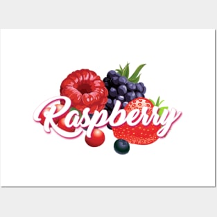 Raspberry Posters and Art